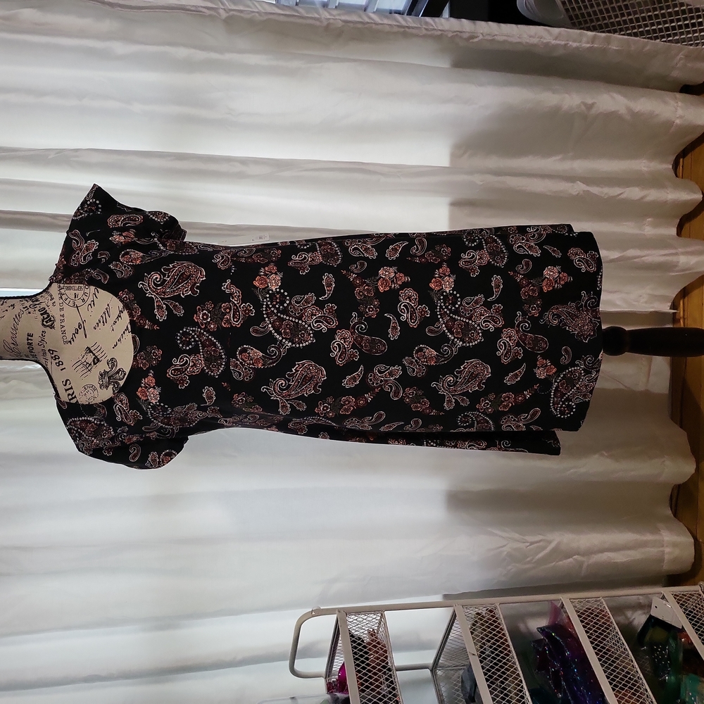 Paisley Mini Dress Size L NWT